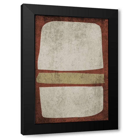 Mid Century Modern Art Abstract Shapes VIII Black Modern Wood Framed Art Print by Orlov, Irena