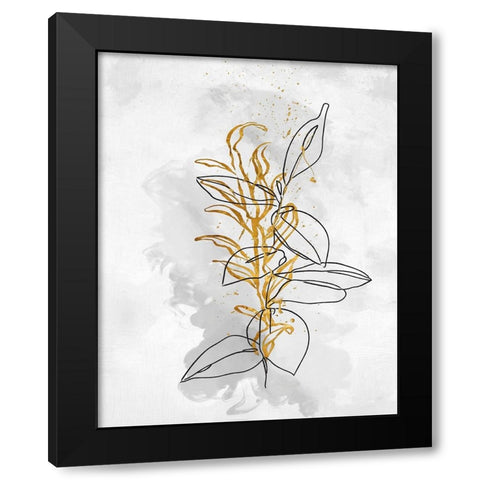 Flower Cloud I Black Modern Wood Framed Art Print with Double Matting by Smith, Karen