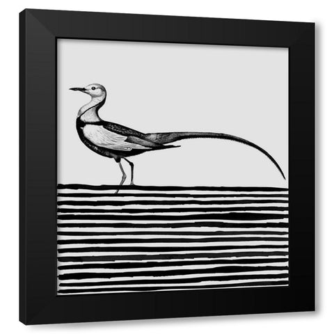 Line Up I Black Modern Wood Framed Art Print by Smith, Karen