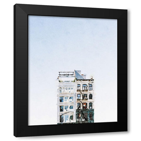 Paris Apartment Black Modern Wood Framed Art Print by Curinga, Kim
