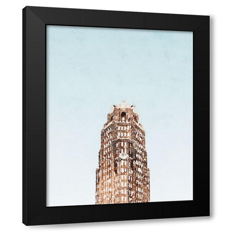 Apartment Black Modern Wood Framed Art Print with Double Matting by Curinga, Kim