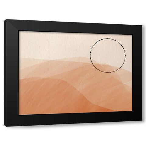 Warm Sunset II Black Modern Wood Framed Art Print with Double Matting by Holman, Nicholas