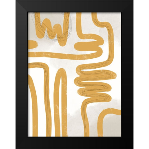 Golden Path I Black Modern Wood Framed Art Print by Holman, Nicholas