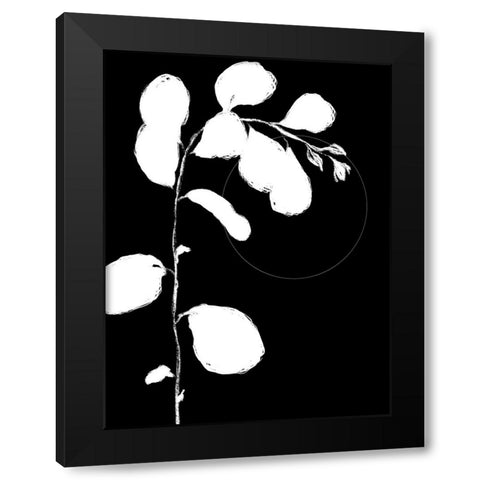 Botanical Silhouette I Black Modern Wood Framed Art Print with Double Matting by Holman, Nicholas