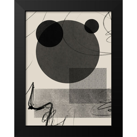 Turn Around I Black Modern Wood Framed Art Print by Holman, Nicholas