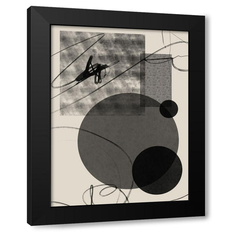 Turn Around II Black Modern Wood Framed Art Print with Double Matting by Holman, Nicholas