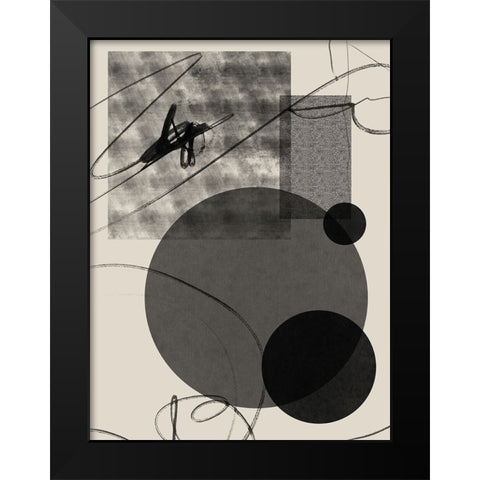 Turn Around II Black Modern Wood Framed Art Print by Holman, Nicholas