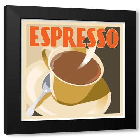 Espresso Black Modern Wood Framed Art Print by Weiss, Richard