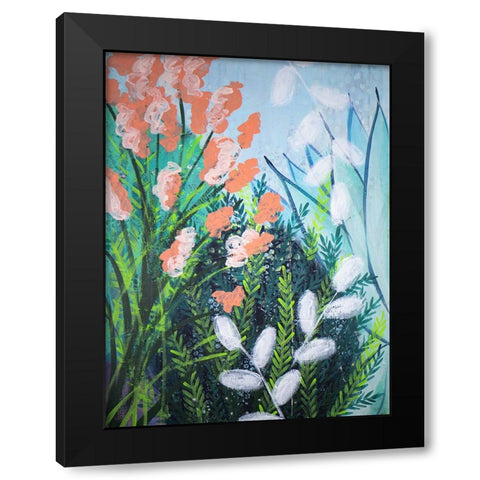 Evening Stroll Black Modern Wood Framed Art Print with Double Matting by Hampe, Shelley