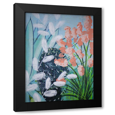 Twilight Trek Black Modern Wood Framed Art Print by Hampe, Shelley