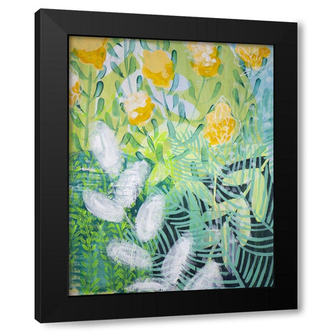 New Beginning Black Modern Wood Framed Art Print by Hampe, Shelley