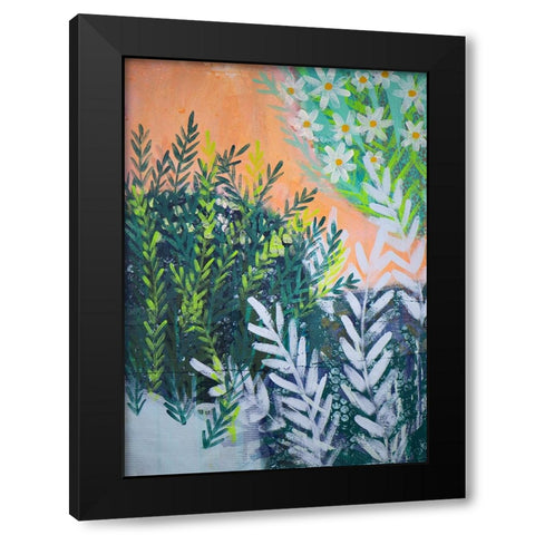 Garden of Hope Black Modern Wood Framed Art Print with Double Matting by Hampe, Shelley