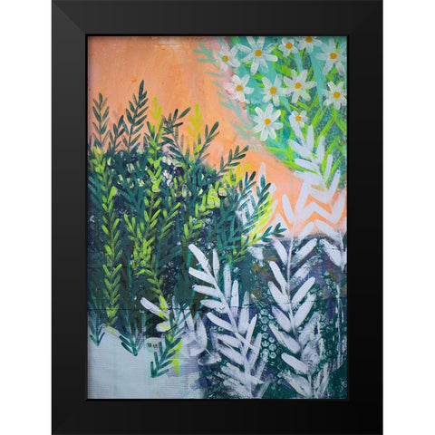 Garden of Hope Black Modern Wood Framed Art Print by Hampe, Shelley