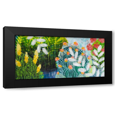 Botanical Visions Black Modern Wood Framed Art Print by Hampe, Shelley