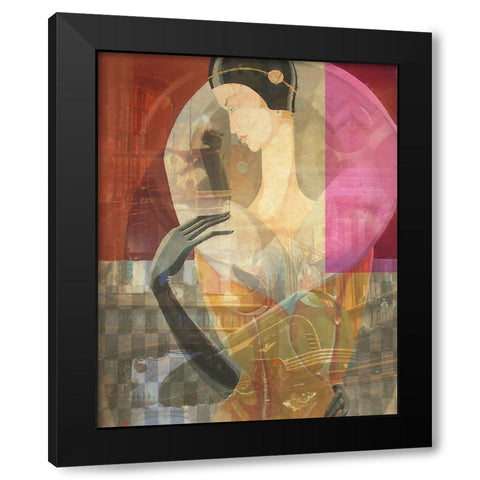 Retro Flair I Black Modern Wood Framed Art Print by Hunziker, Steve