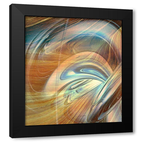 Coarse Fluctuation II Black Modern Wood Framed Art Print by Hunziker, Steve