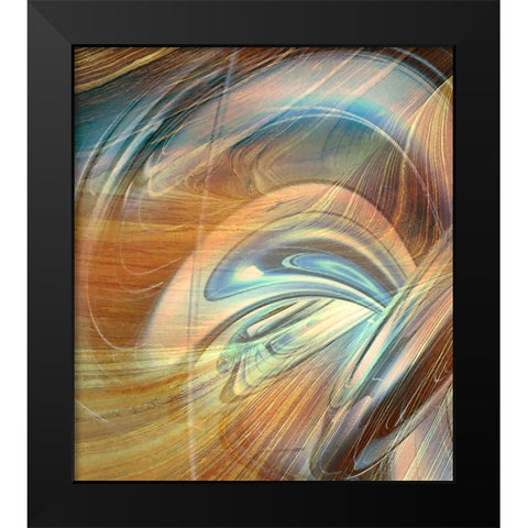 Coarse Fluctuation II Black Modern Wood Framed Art Print by Hunziker, Steve