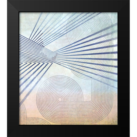 Straight Away III Black Modern Wood Framed Art Print by Hunziker, Steve