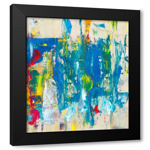 Bright Abstract II Black Modern Wood Framed Art Print by Hunziker, Steve