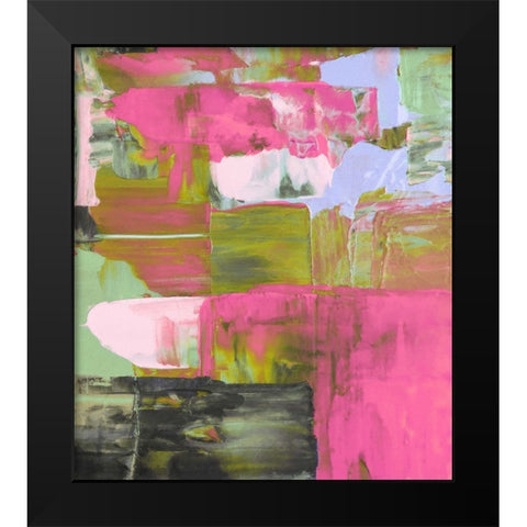 Bright Abstract IV Black Modern Wood Framed Art Print by Hunziker, Steve
