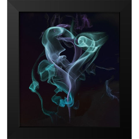 Smoke II Black Modern Wood Framed Art Print by Hunziker, Steve