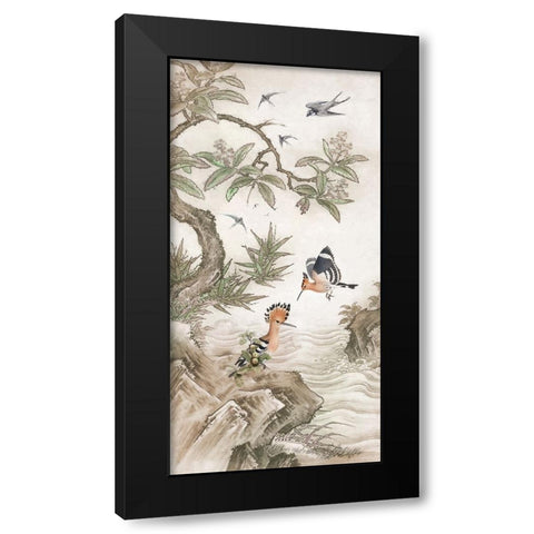 Chinoiserie II Black Modern Wood Framed Art Print by Hunziker, Steve