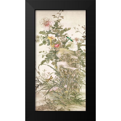 Chinoiserie VI Black Modern Wood Framed Art Print by Hunziker, Steve