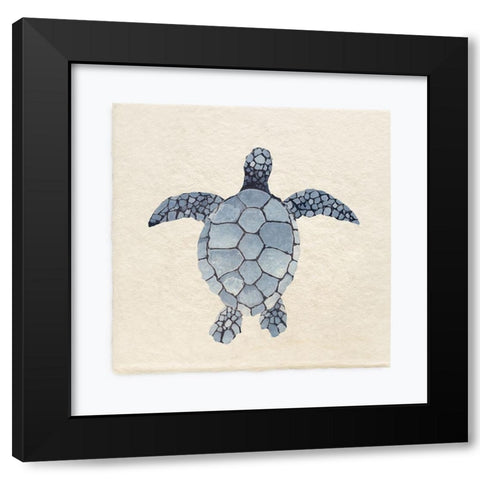 Turtle Bay II Black Modern Wood Framed Art Print with Double Matting by Guillen, Surma