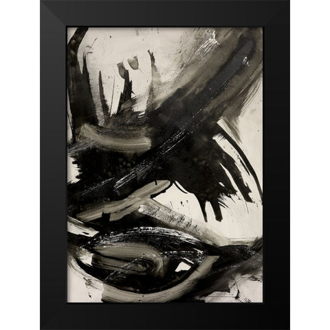 Splash II Black Modern Wood Framed Art Print by Eaton, Winnie
