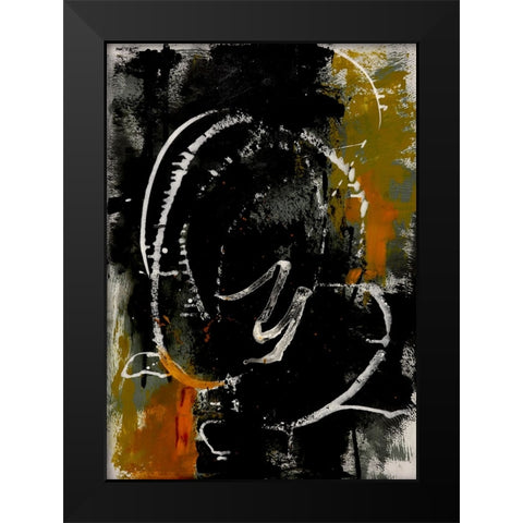 Opposites II Black Modern Wood Framed Art Print by Eaton, Winnie
