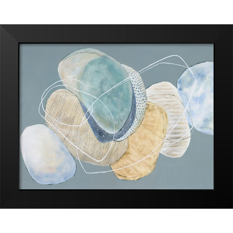 Curves and Colors II Black Modern Wood Framed Art Print by Joy, Julie