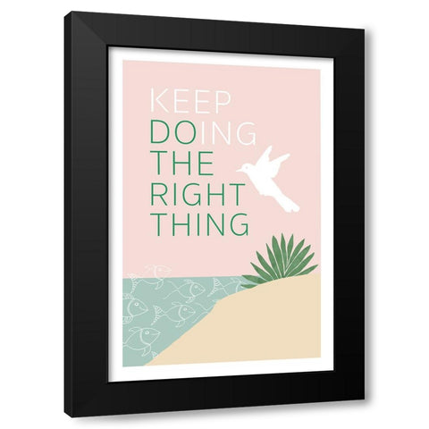 Love Our Planet II Black Modern Wood Framed Art Print with Double Matting by Kouta, Flora