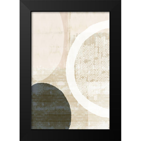 Blush Harmony I Black Modern Wood Framed Art Print by Kouta, Flora