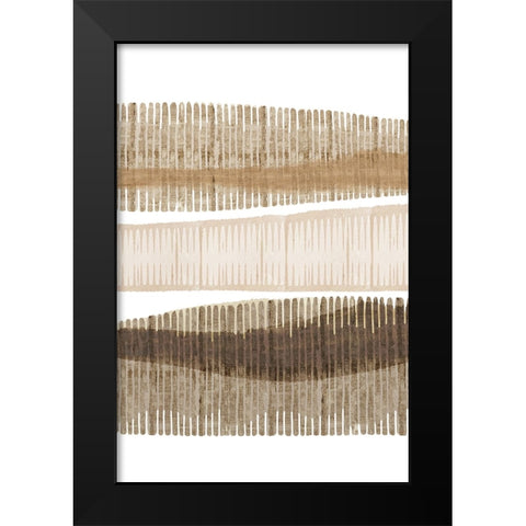 Wood Grain I Black Modern Wood Framed Art Print by Kouta, Flora