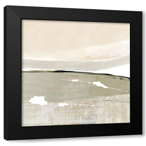 Limestone Flow II Black Modern Wood Framed Art Print with Double Matting by Kouta, Flora