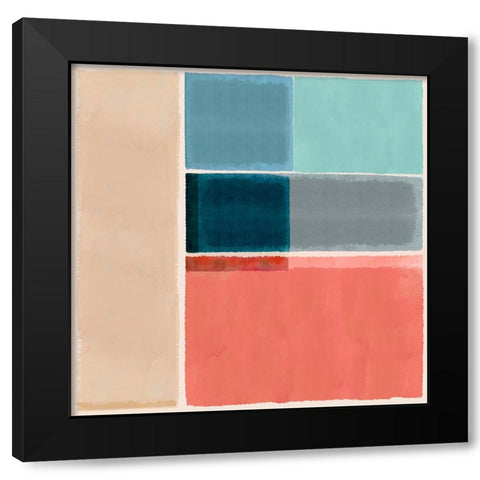 First Sight II Black Modern Wood Framed Art Print by Kouta, Flora