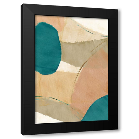 Rhythm and Flow II Black Modern Wood Framed Art Print by Kouta, Flora