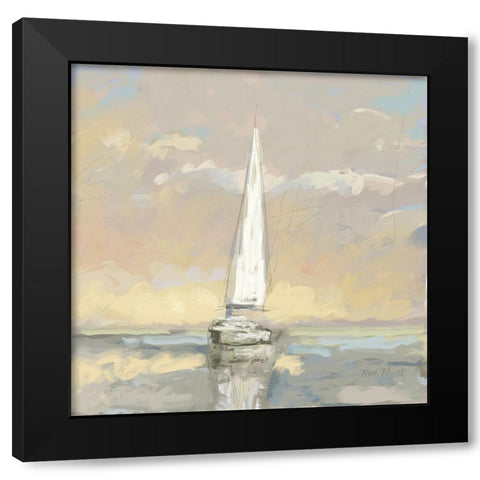 Boats I Black Modern Wood Framed Art Print by Novak, Rick