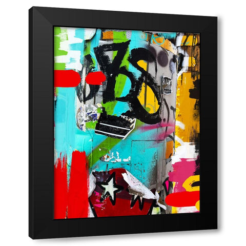 Street Art Project VI Black Modern Wood Framed Art Print by Orlov, Irena