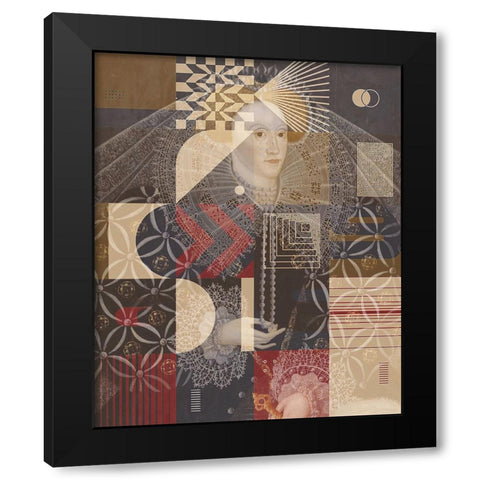 Elizabeth I of England Ampleforth Abbey, With a Touch of Modern Black Modern Wood Framed Art Print with Double Matting by Orlov, Irena