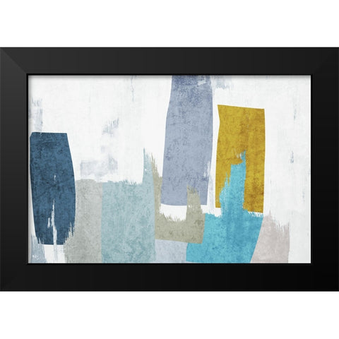Geometric Shapes Composition II Black Modern Wood Framed Art Print by Orlov, Irena