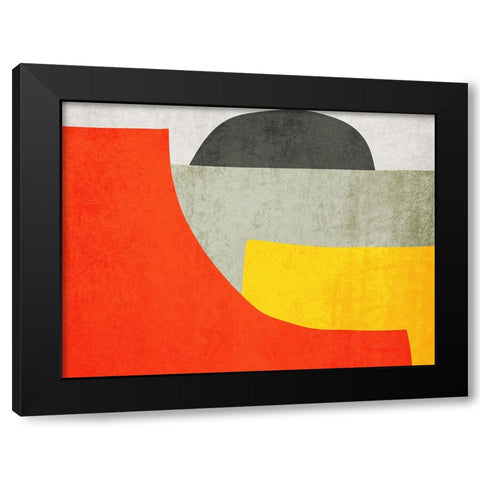 Organic Shapes and Lines VIII Black Modern Wood Framed Art Print by Orlov, Irena