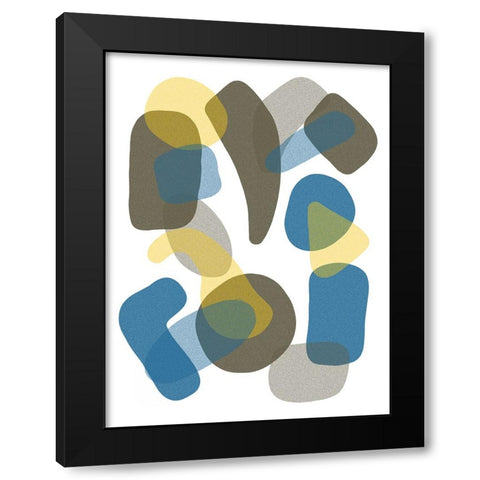 Floaters I Black Modern Wood Framed Art Print by Schlotzhauer, Jim