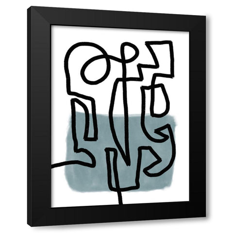 Hullabaloo I Black Modern Wood Framed Art Print by Schlotzhauer, Jim