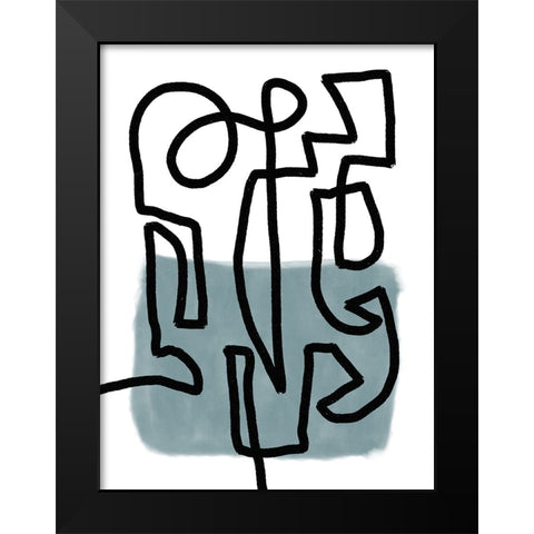 Hullabaloo I Black Modern Wood Framed Art Print by Schlotzhauer, Jim