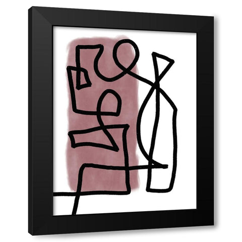 Hullabaloo III Black Modern Wood Framed Art Print by Schlotzhauer, Jim