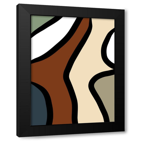 Taking Shape II Black Modern Wood Framed Art Print with Double Matting by Schlotzhauer, Jim