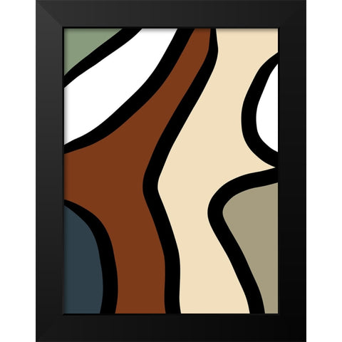Taking Shape II Black Modern Wood Framed Art Print by Schlotzhauer, Jim