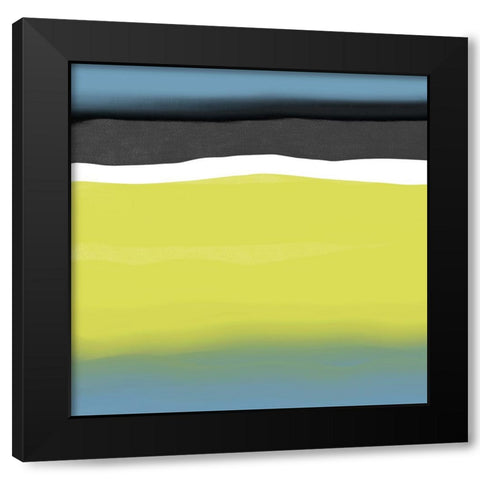 Delta Dawn Black Modern Wood Framed Art Print with Double Matting by Schlotzhauer, Jim