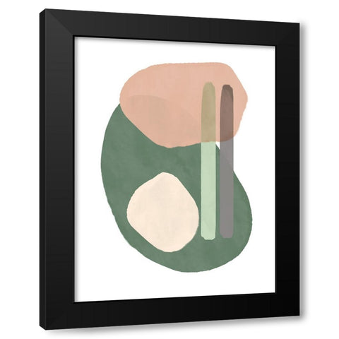Sticks and Stones III Black Modern Wood Framed Art Print by Schlotzhauer, Jim